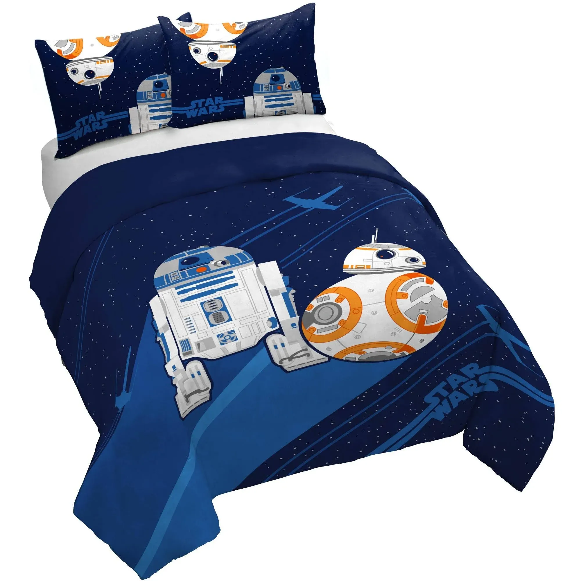 Saturday Park Star Wars Droids 100% Organic Cotton Duvet Cover & Sham Set