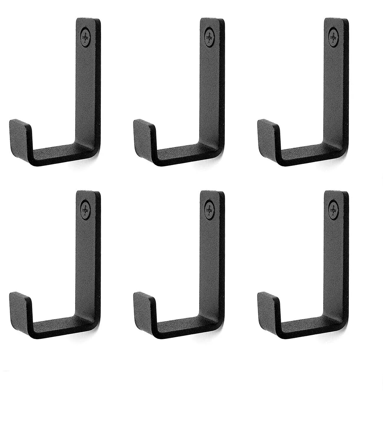 Piffny 6 Pack Heavy Duty Coated Stainless Steel Hooks for Indoor &...