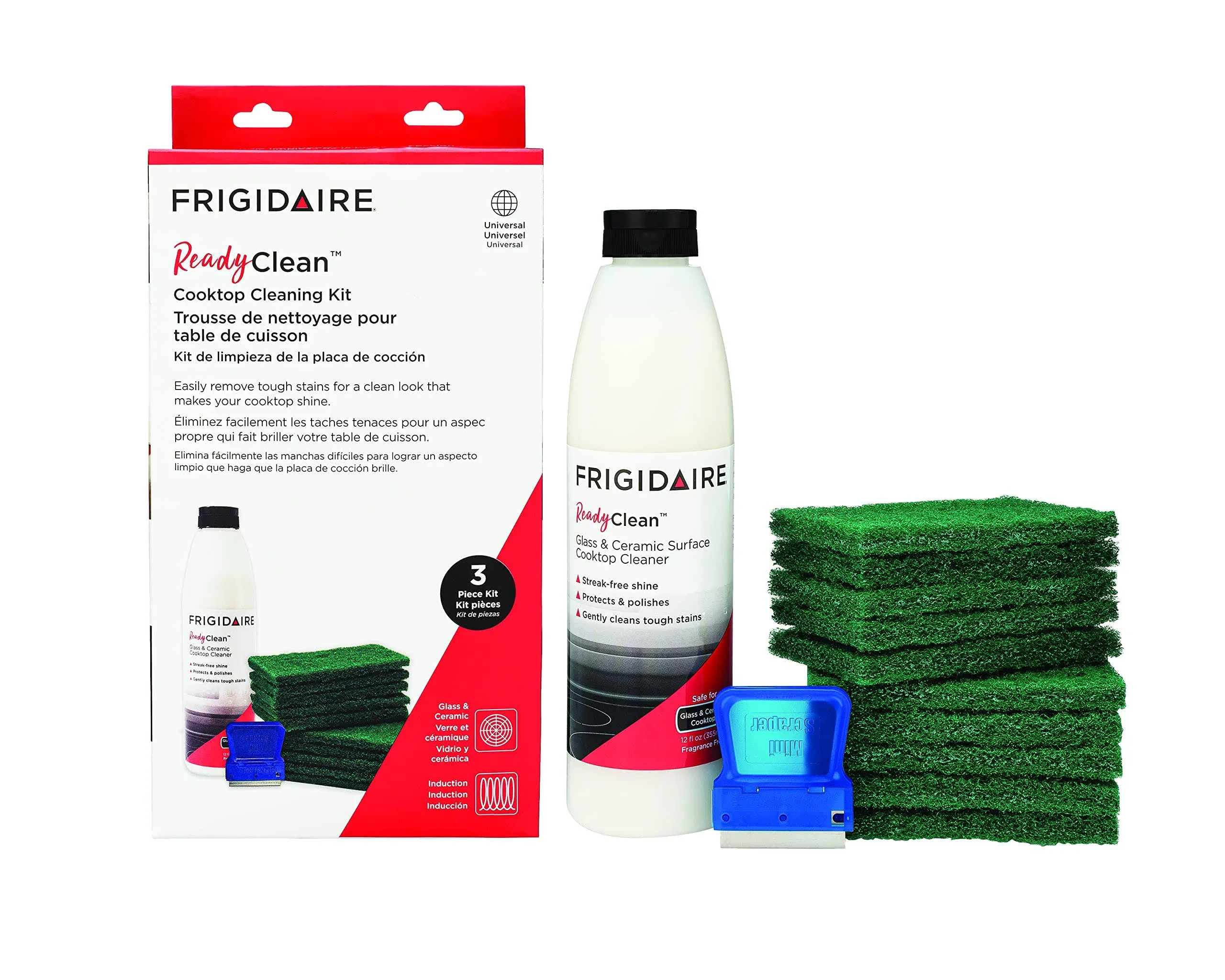 Frigidaire ReadyClean Cooktop Cleaning Kit, Clear