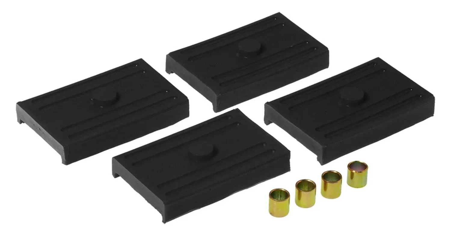 Prothane 7-1708-BL Black Rear Upper and Lower Multi Leaf Spring Pad Kit