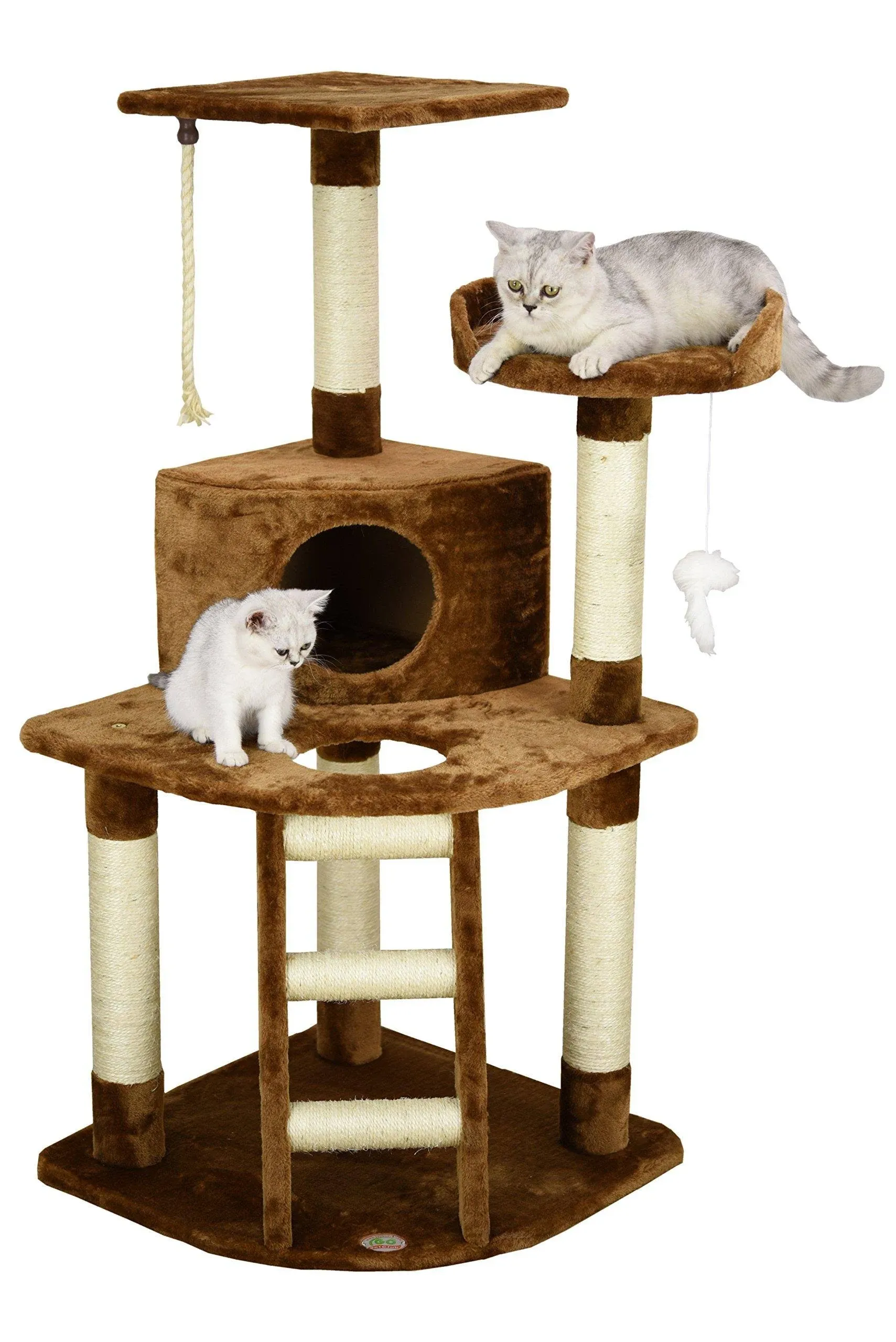 Go Pet Club Cat Tree Condo Brown