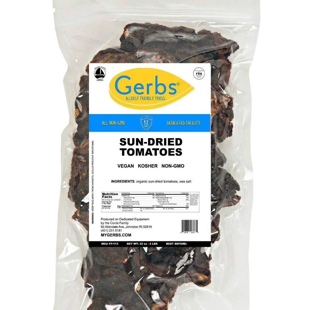 Gerbs Sun Dried Tomatoes 2 lbs Preservative Free