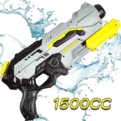 KULARIWORLD Large Water Gun for Kids 1500cc High Power Squirt Guns Super Blaster Pool Water Pistol Summer Outdoor Play Beach Toy for Children Ages 4