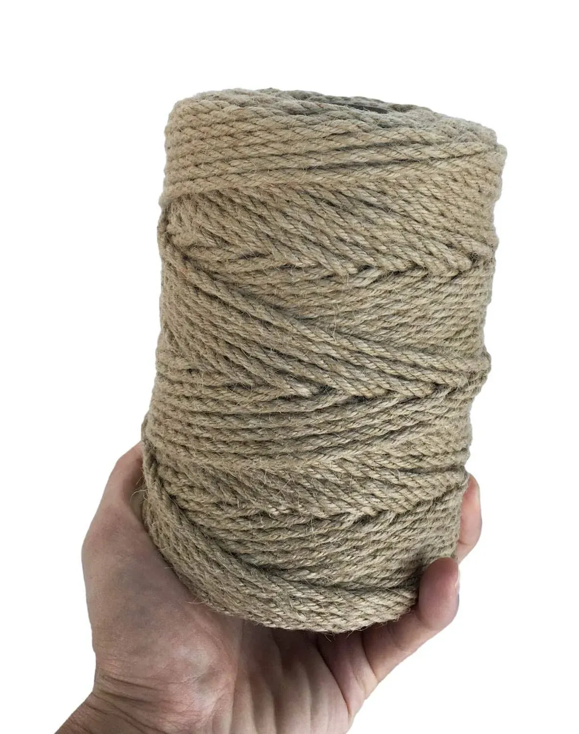 ILIKEEC Strong Jute Twine 4mm Thick 328Feet Natural Arts Crafts Jute Rope Durable Packing String for Gardening Applications (4mm 328ft)