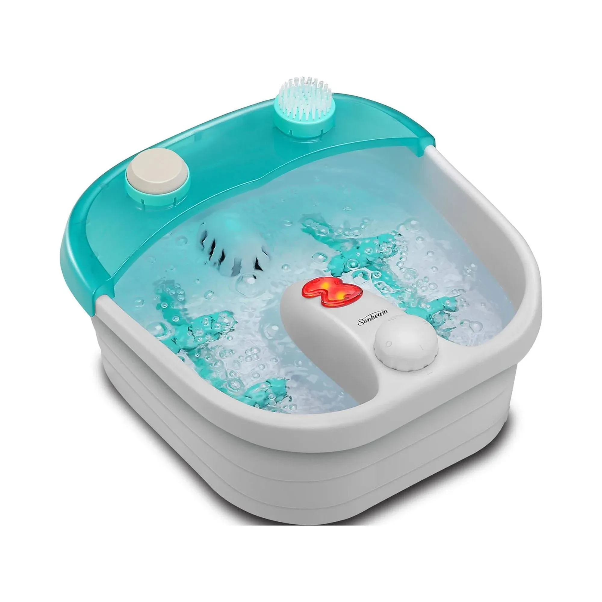 Sunbeam Foot Spa with Heating, Bubbles &amp; Massager Rollers 14&#034;Lx6.5&#034;Dx15&#034;<wbr/>H Heated