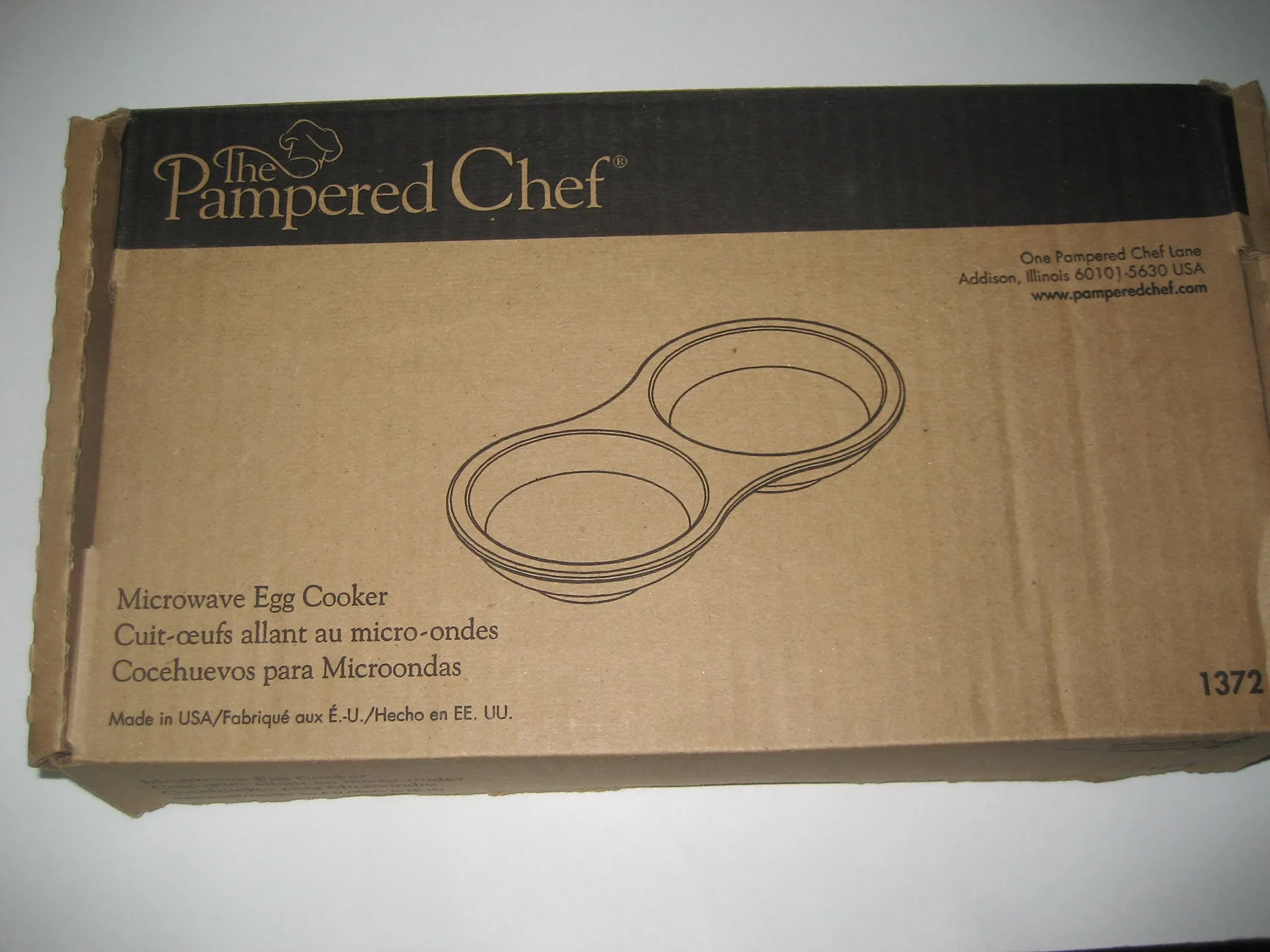 The Pampered Chef Stoneware Microwave Egg Cooker #1372