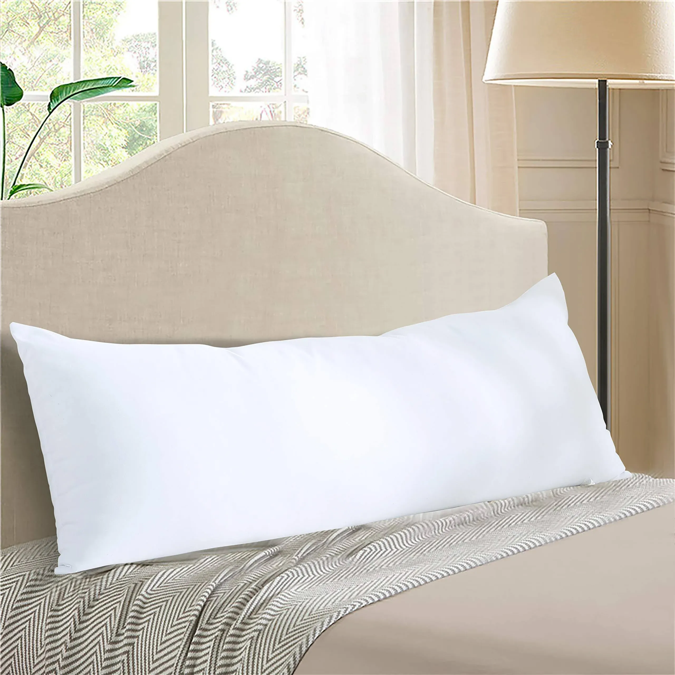 EVOLIVE Ultra Soft Microfiber 21&#034;X54&#034; Long Body Pillow, Full Body Pillow Insert 