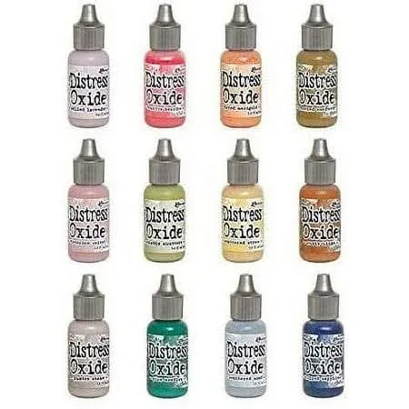 Ranger Tim Holtz Distress Oxide Reinker Bundle Of 12 Colors (Fall 2018 Release)