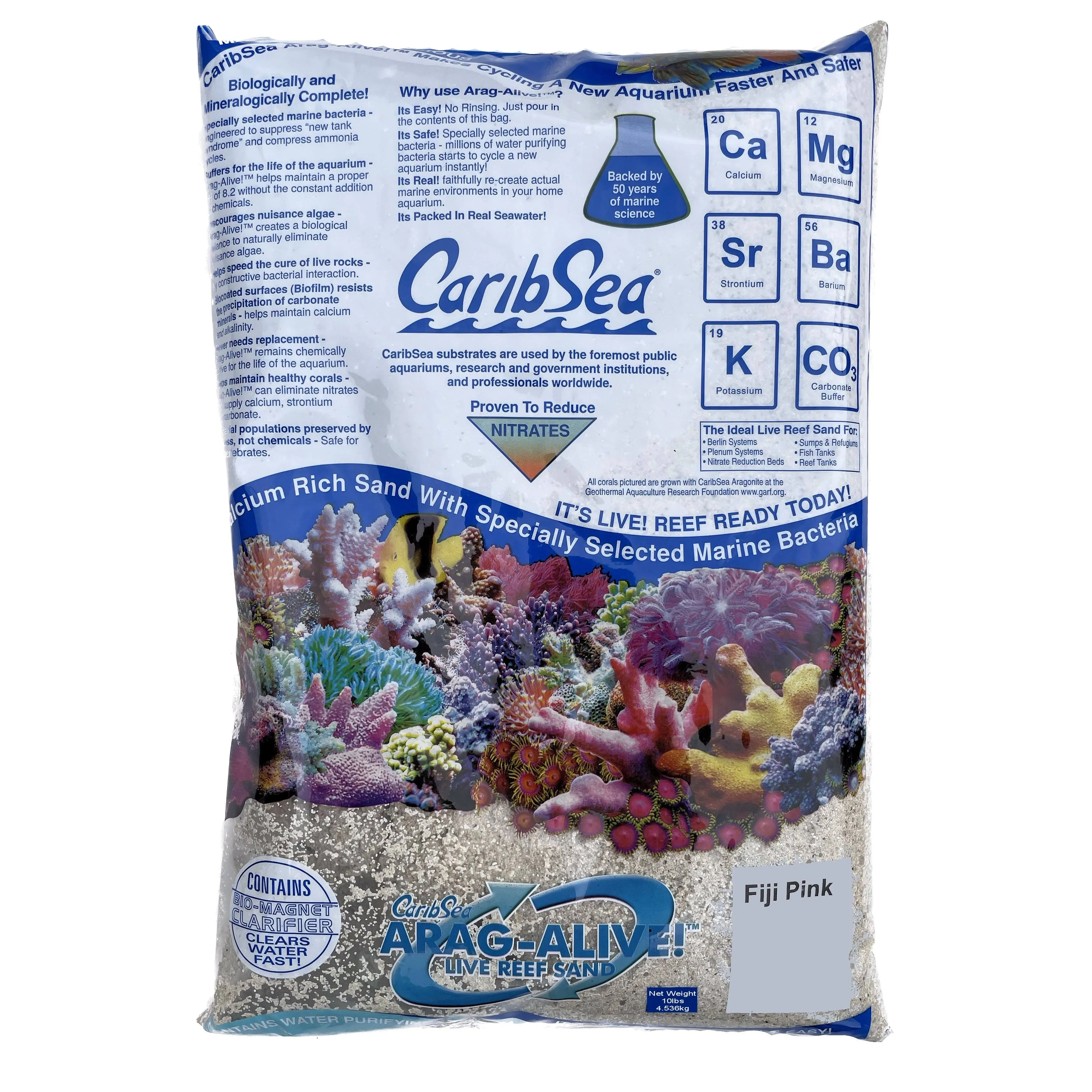 CaribSea Arag-Alive 20 lb Fiji Pink Sand