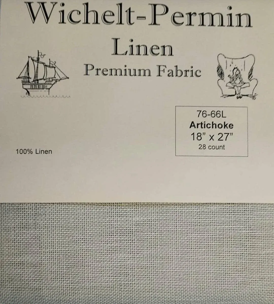 Artichoke 28 Count Linen 18&quot; x 27&quot; Cross Stitch Cloth | Wichelt Imports #76-66L