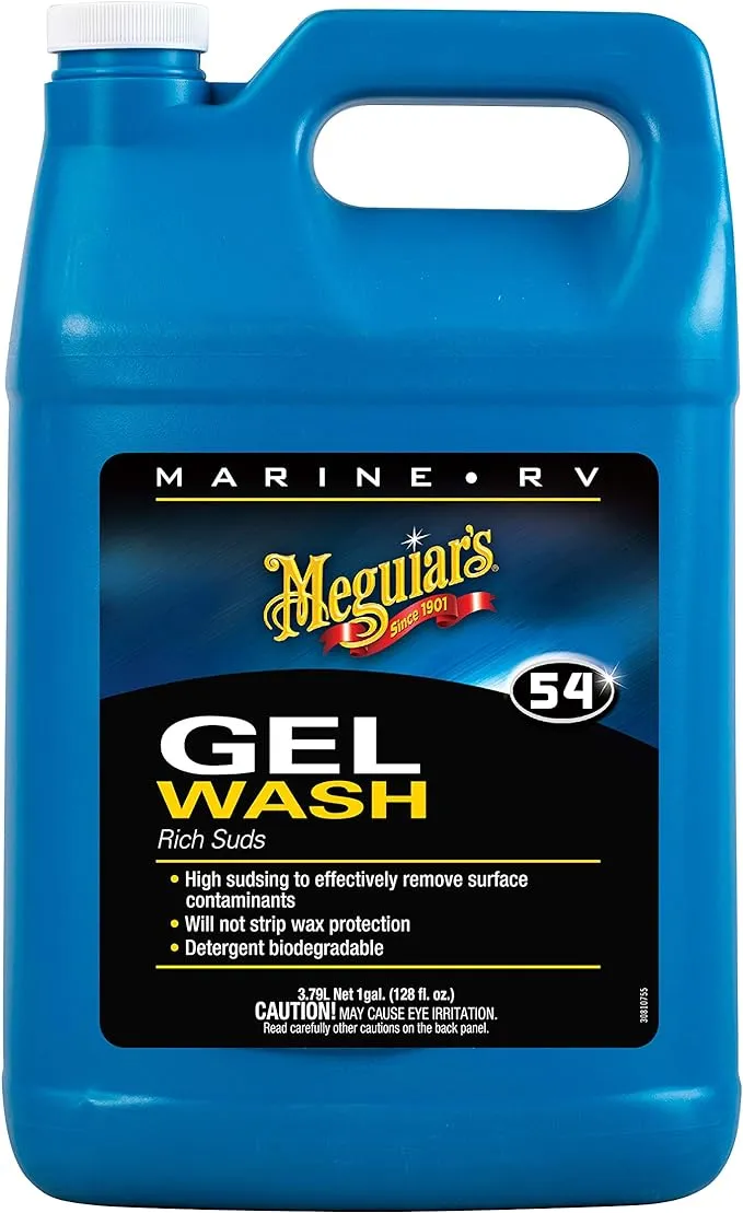 Meguiar's M5401 Marine/RV Gel Wash - 1 Gallon Container