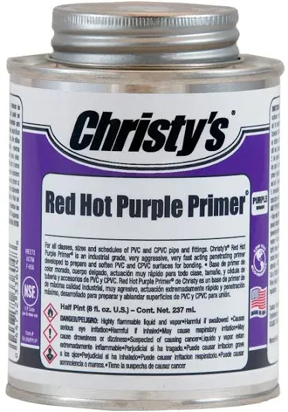 Christys RH.MPPP.HP Multi-Purpose Low VOC Purple CPVC/PVC Primer 8 oz.