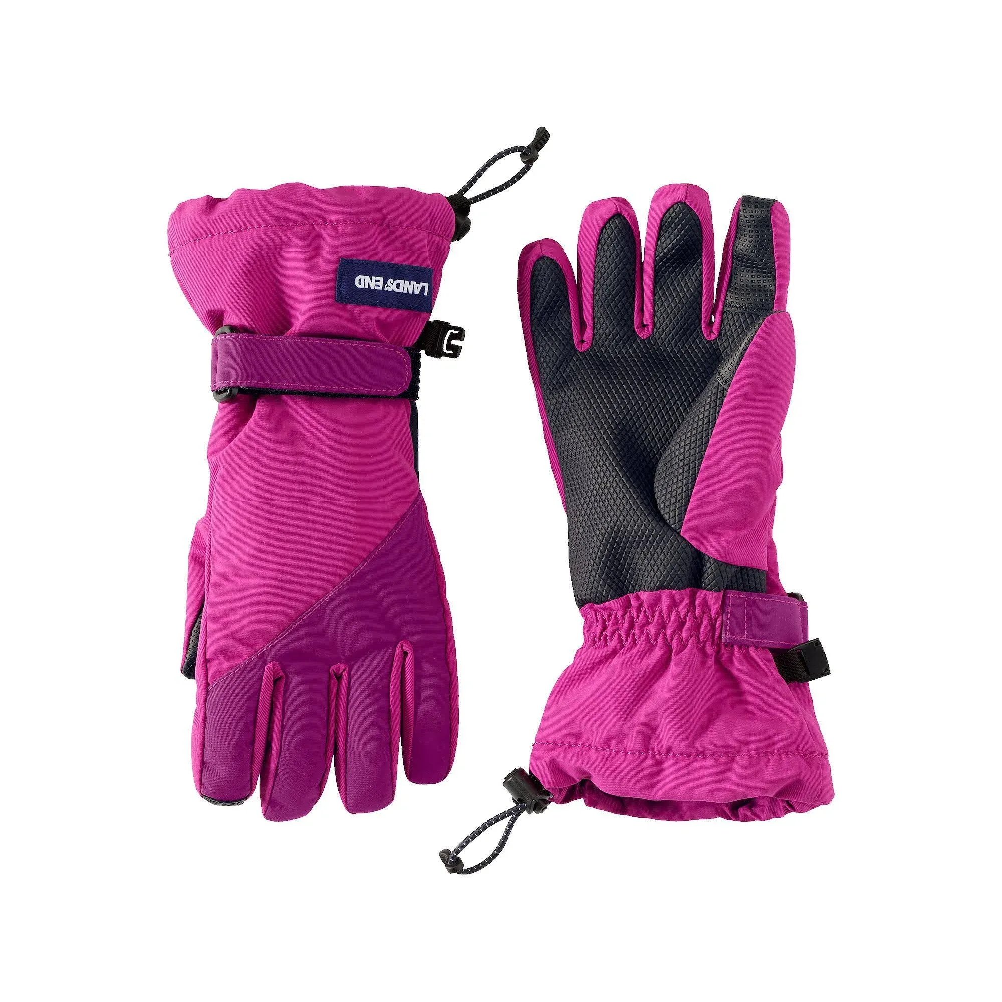 Lands' End Kids Squall Gloves, Girl's, Size: Big Kid Small, Pink