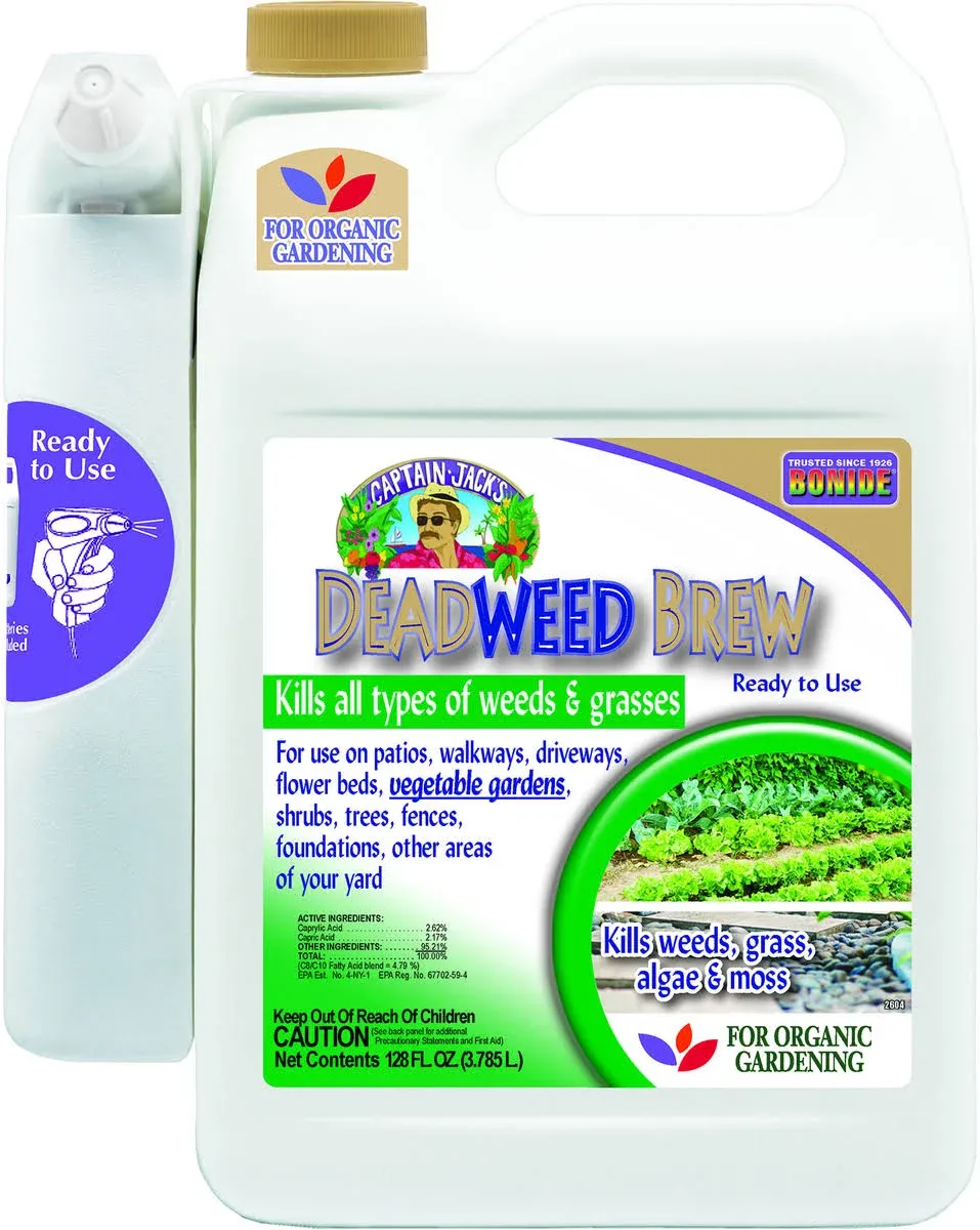 Captain Jack's Deadweed Brew, 128 oz. Ready-to-Use Power Sprayer, Controls All Types of Weeds and Grasses