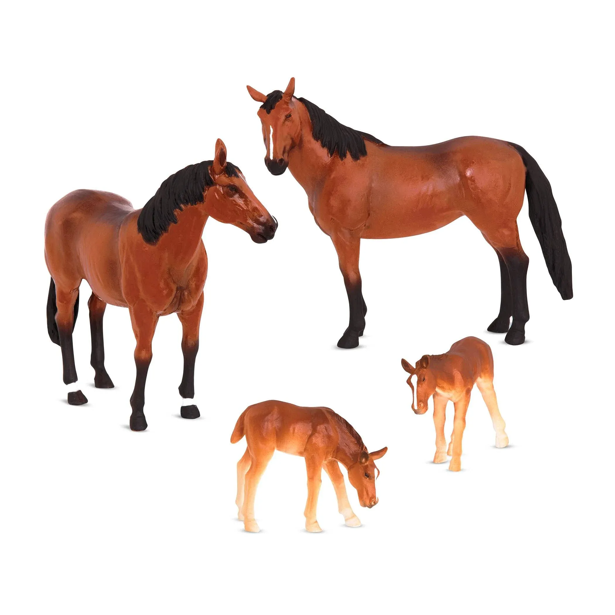 New in BoxTerra by Battat - Quarter Horse Family - Miniature Toy Brown