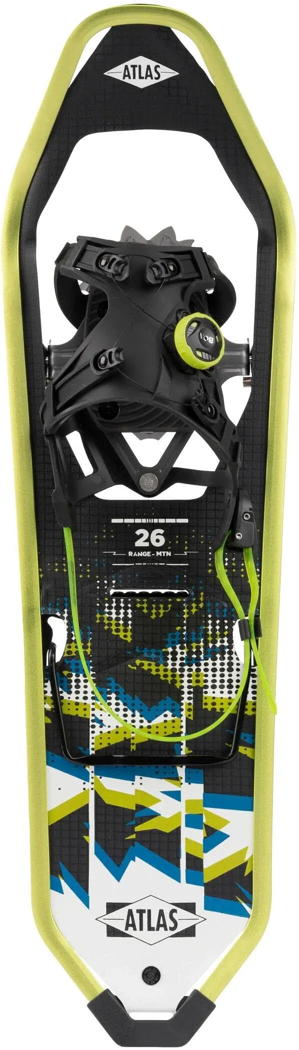 Atlas Range-MTN Men&#039;s Snowshoes, Acid Green, 30in