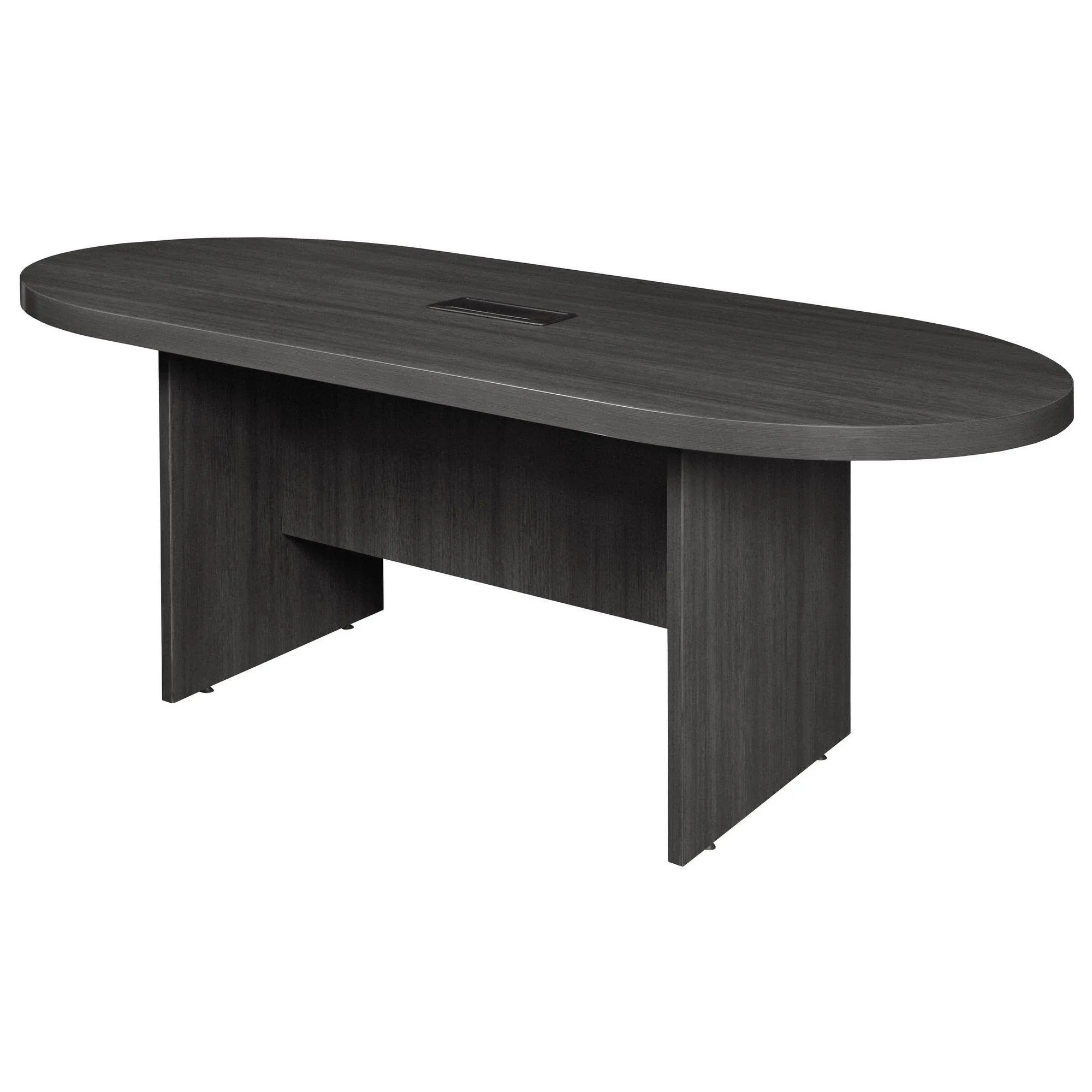 Legacy 71" Racetrack Conference Table with Power Data Grommet in Ash Grey - Regency LCTRT7135AG