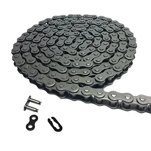 AZSSMUK #35 Roller Chain - 5 Feet Carbon Steel Material with 2 Connecting Links Industrial Chain - 160 Links