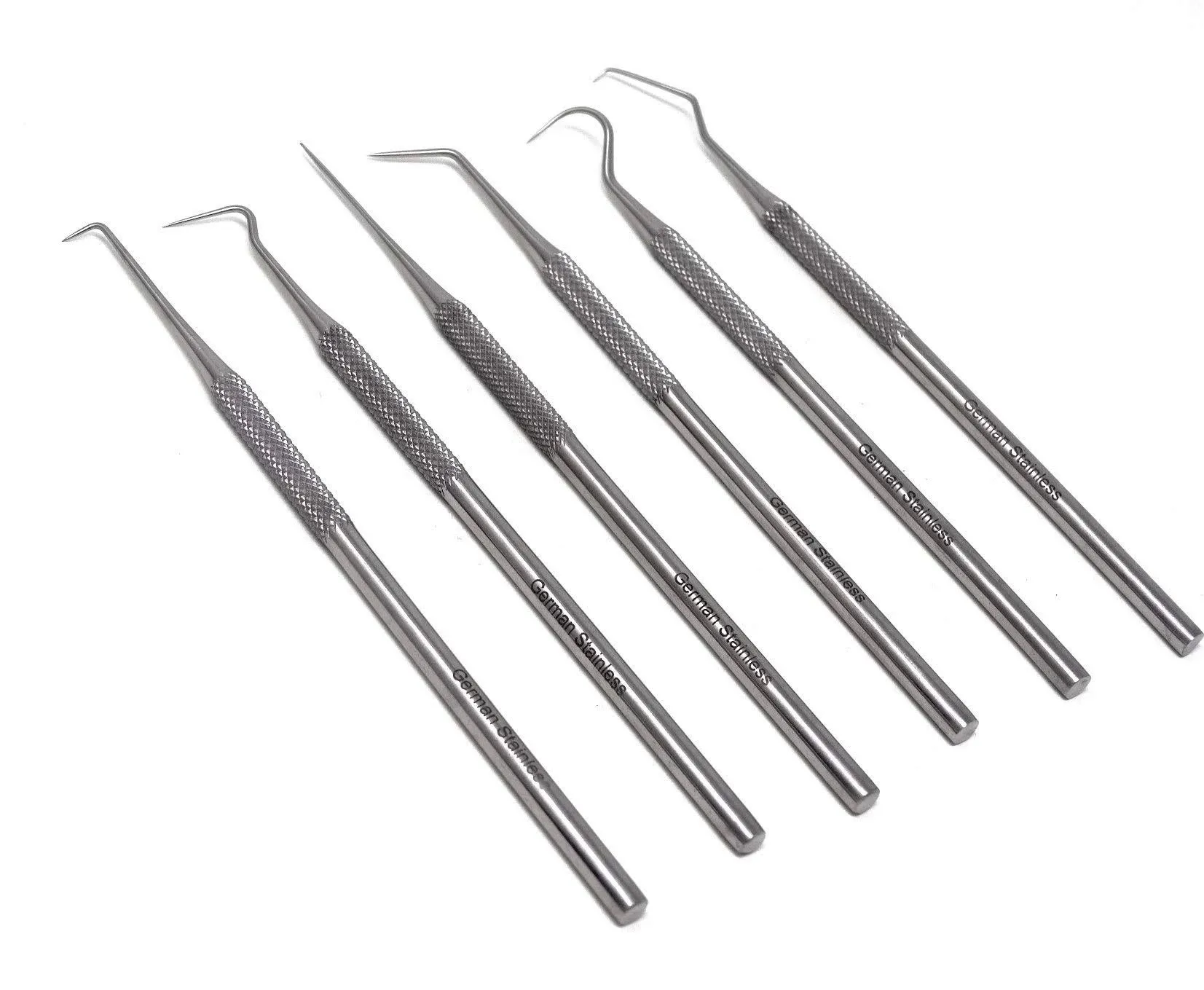 A2Z Scilab Set of 6 Stainless Steel Precision Micro Probe Set Combo, 5.5 inch ...