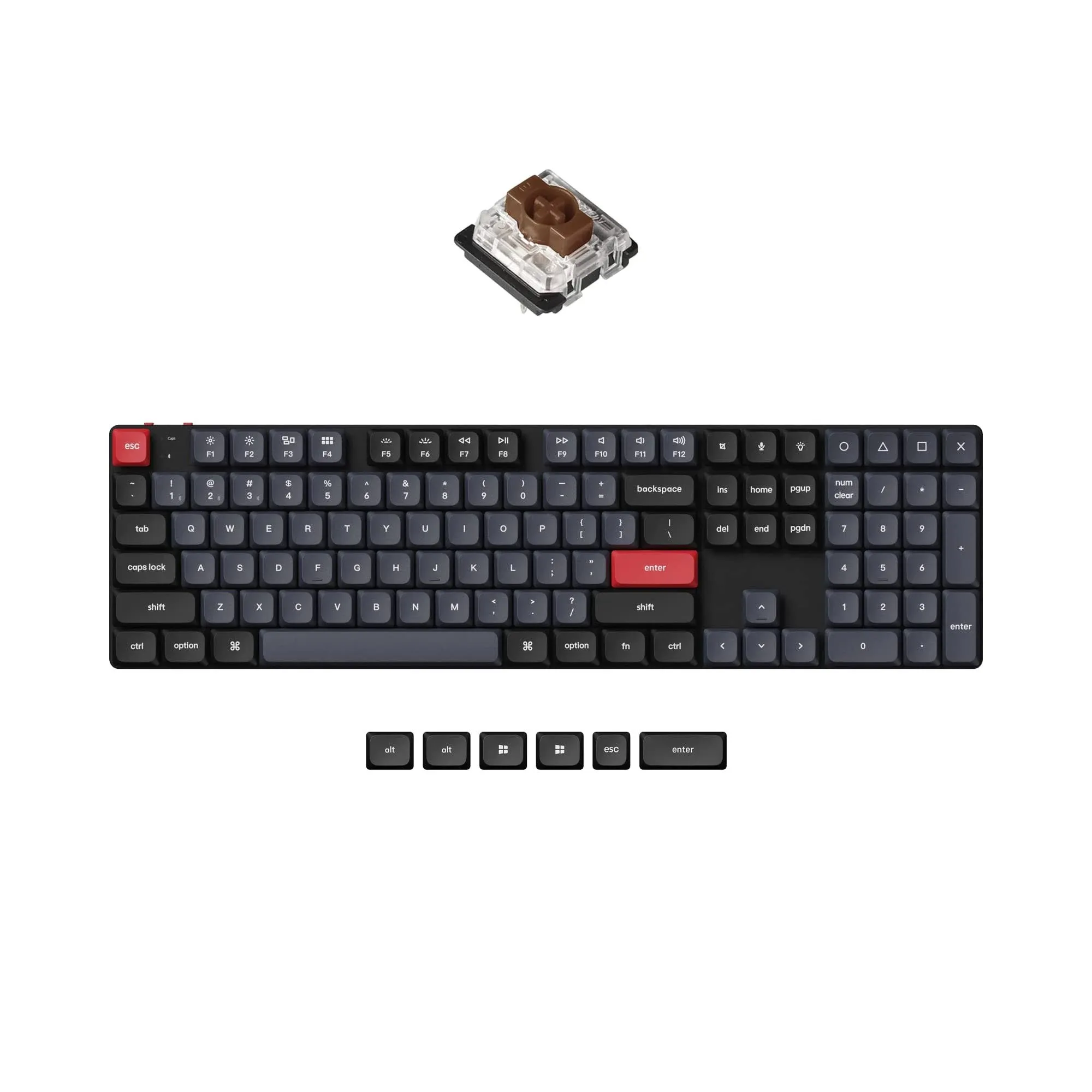 Keychron K5 Pro Low-Profile QMK/VIA Hot-swappable Wireless Custom Mechanical Keyboard