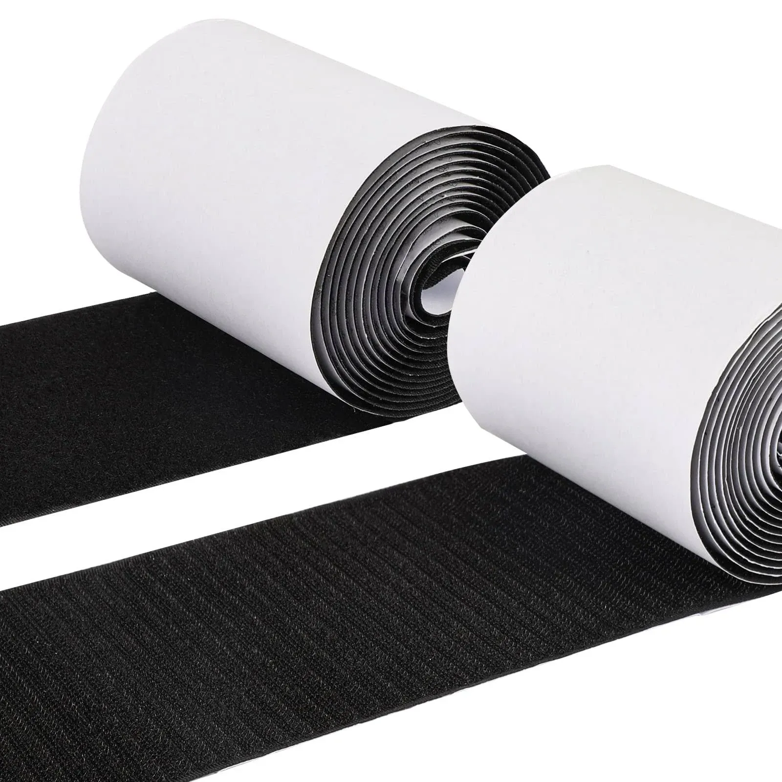 9 ft Self-Adhesive Hook and Loop Tape Set - 4 inch Width Strips