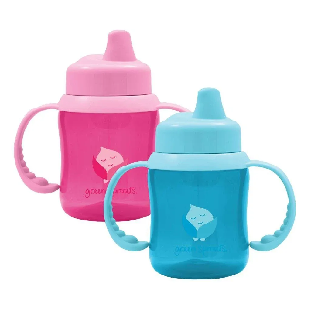 Non-Spill Sippy Cup (2 Pack) - Pink & Aqua