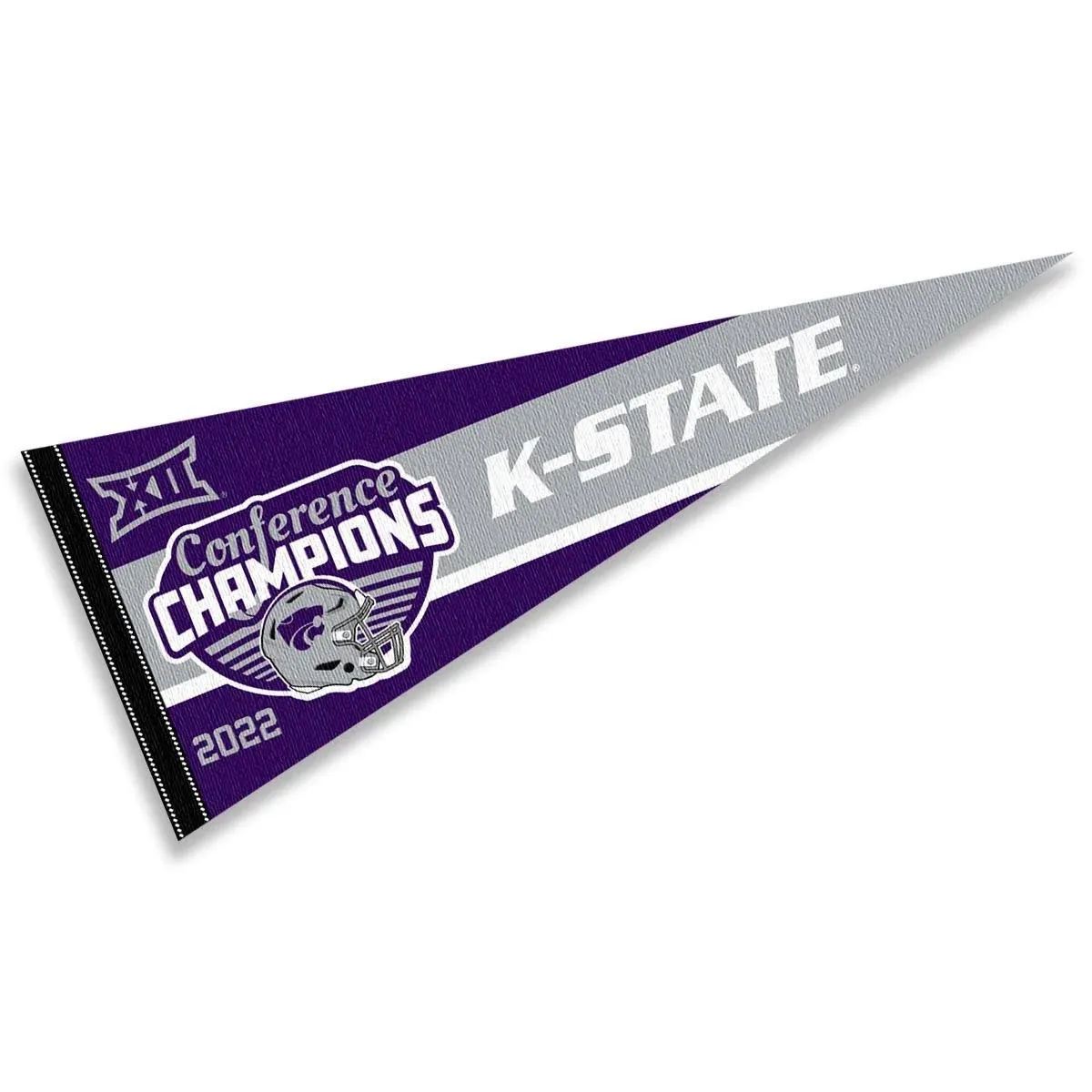 KSU Wildcats 12 in X 30 in 2022 Big 12 Football Champions Pennant