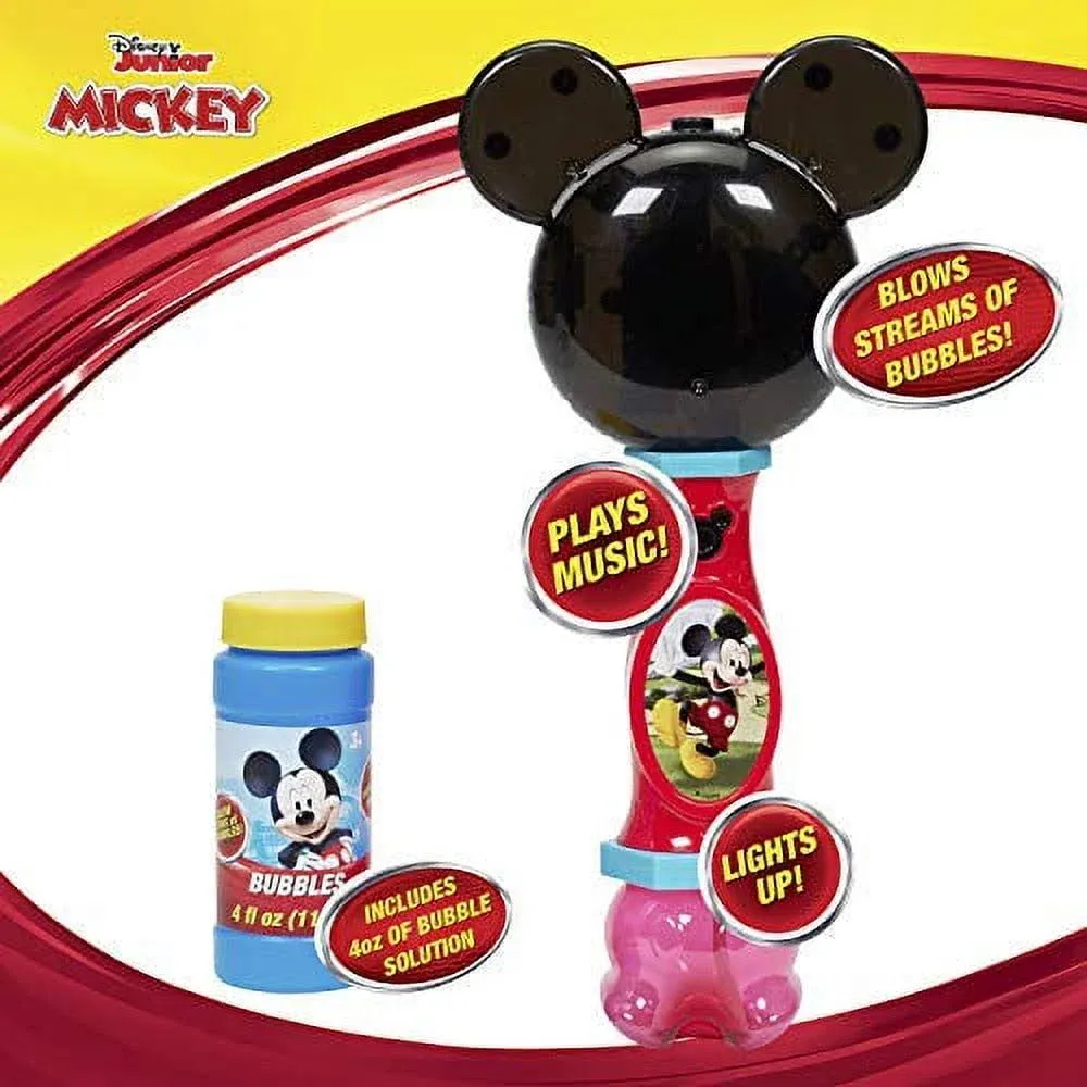 Disney Junior Mickey Bubble Wand, Lights & Sound - 4 fl oz