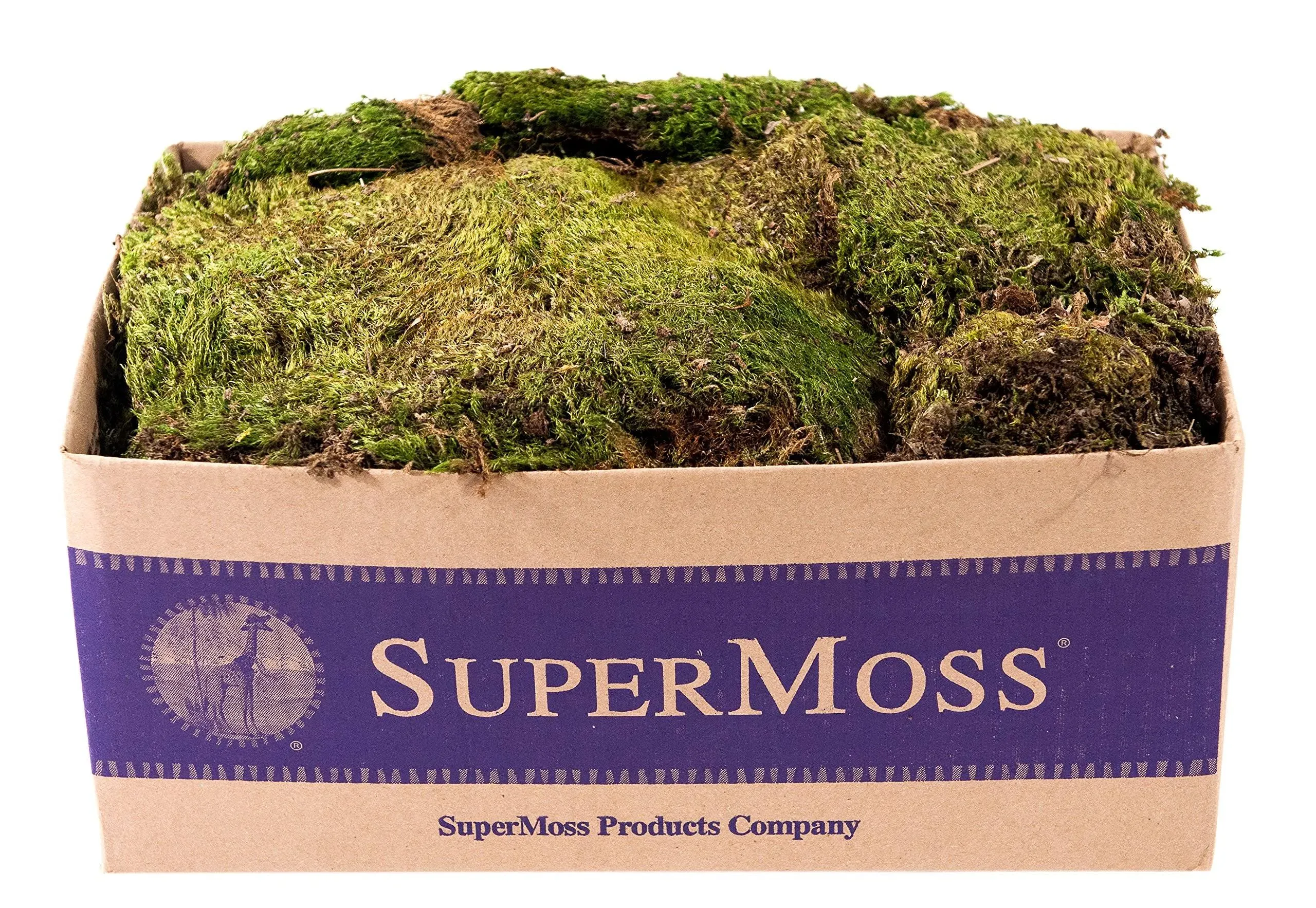 SuperMoss 21537 Mood Moss Appx. 3 lb Bulk Case Natural Dried