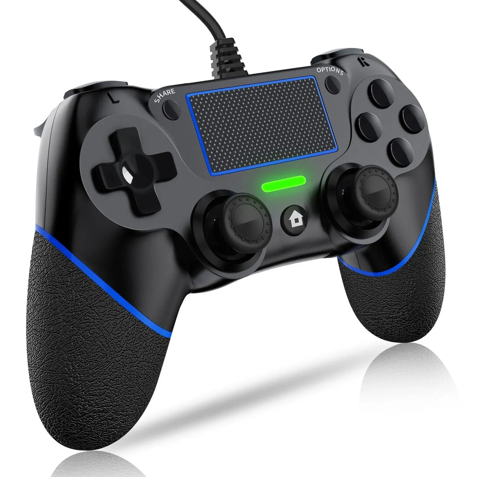 DIANVEN PS4 Wired Controller for PC with Double Vibration and Motion Motors ...