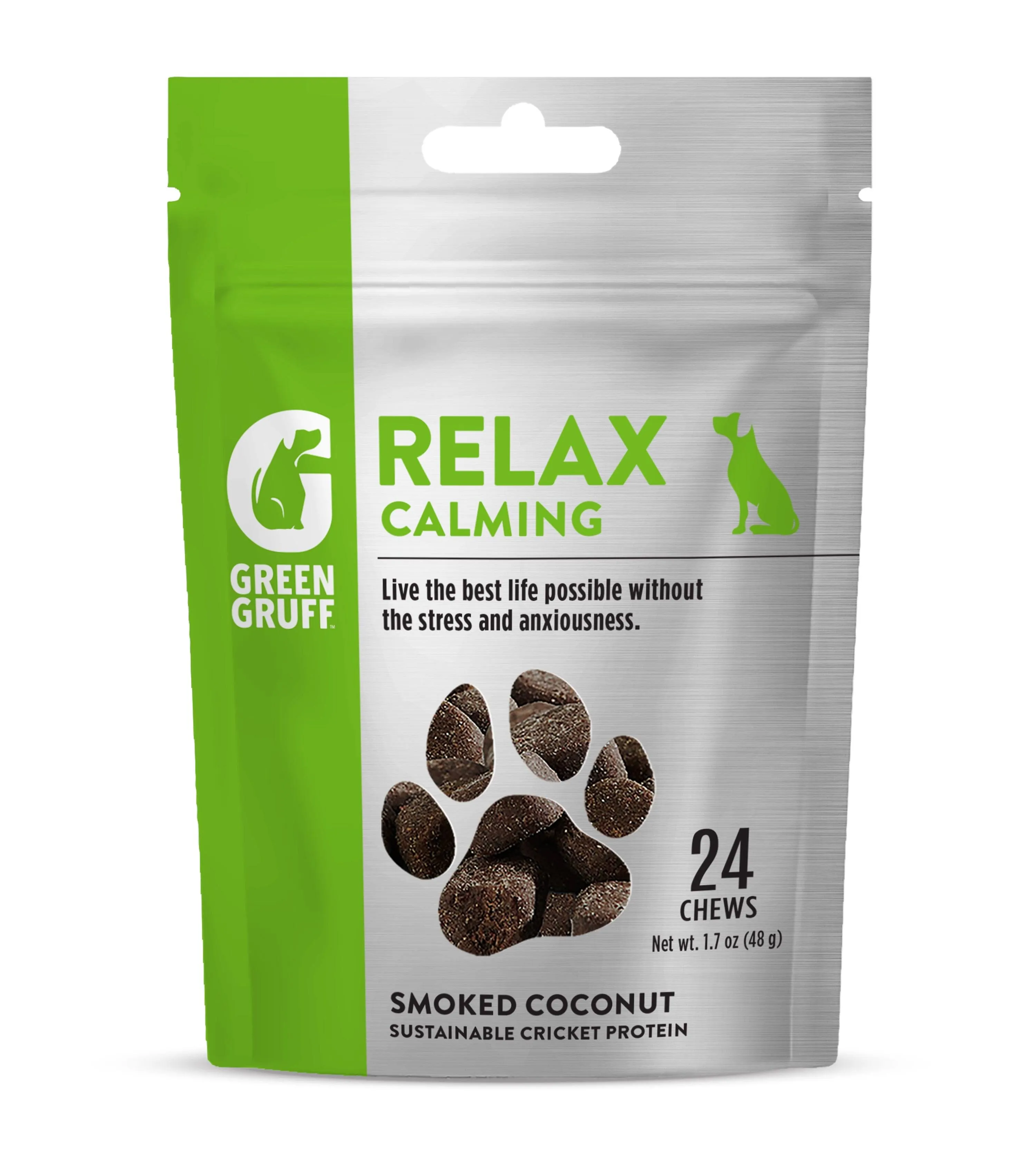 Green Gruff Relax Calming Dog Supplements - 24 ct