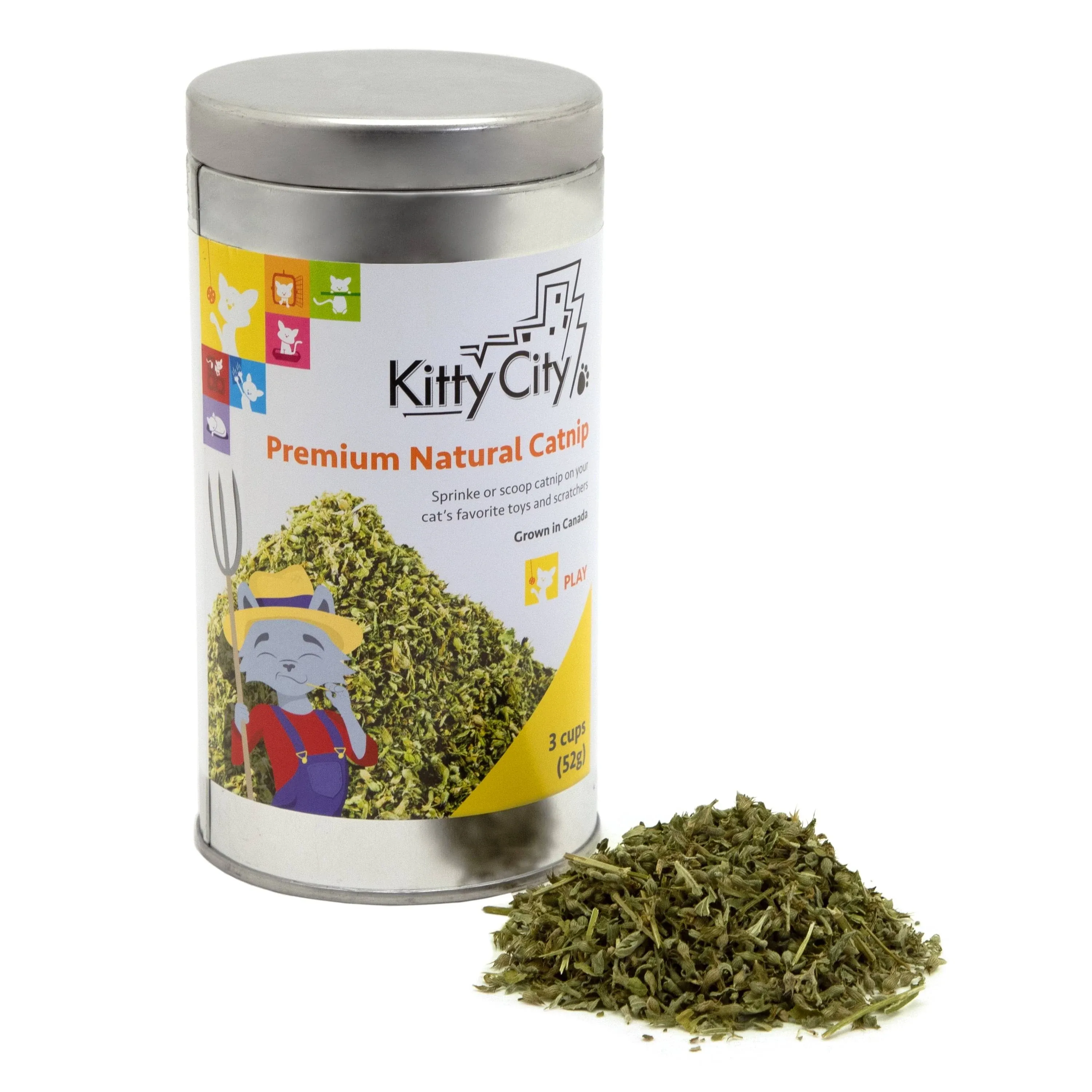 Kitty City Premium Natural Catnip Tin