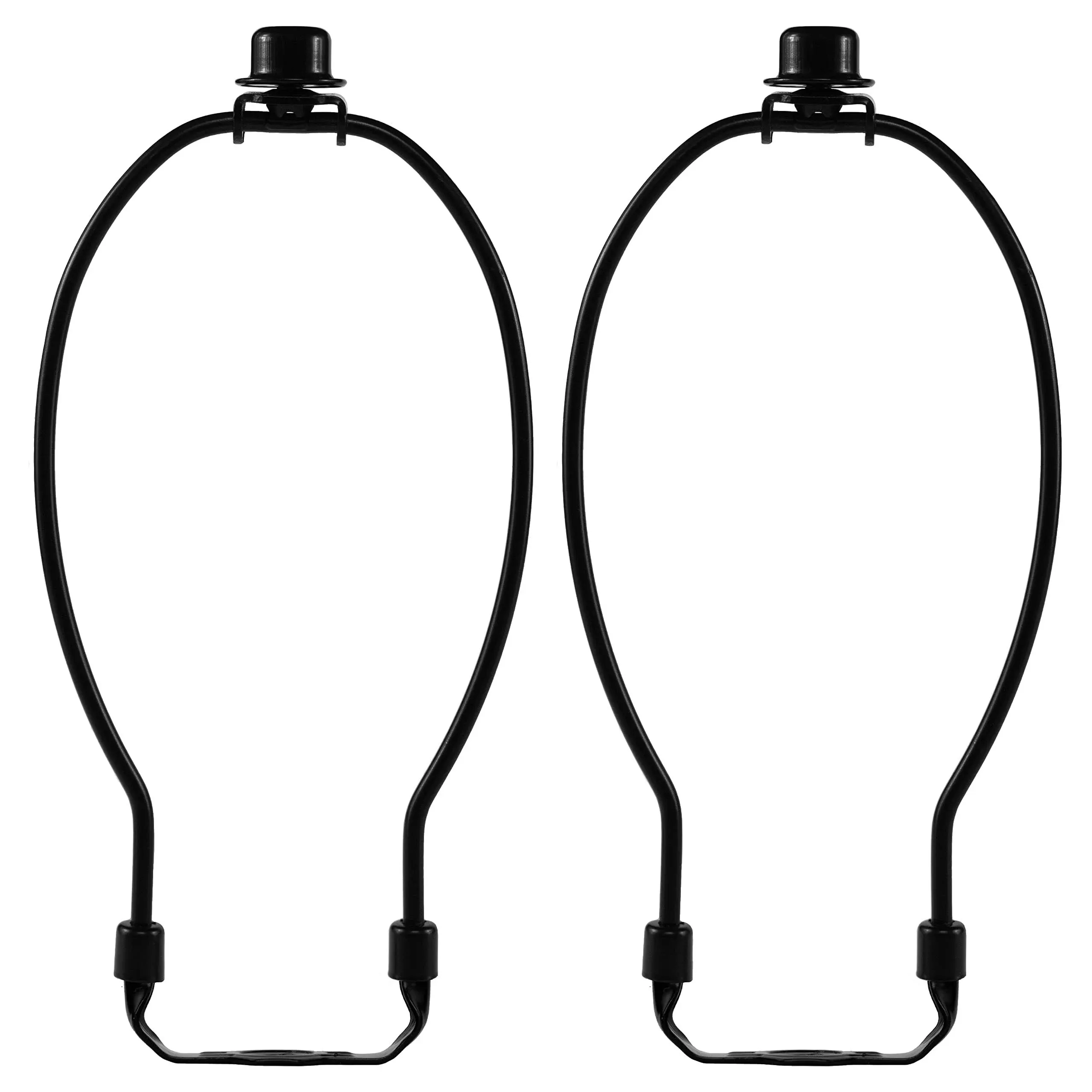 I Like That Lamp Complete Lamp Harp Set (2 Pack) - Black 8 inch Harp (Suitable ...