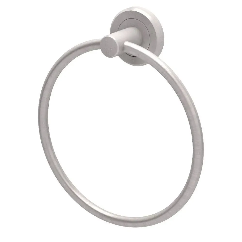 Gatco Latitude 2 Satin Nickel Wall Mount Single Towel Ring | 4292