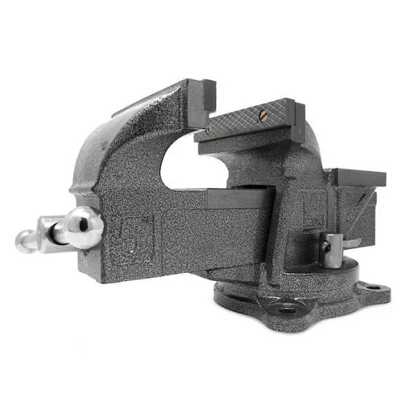 Wen 455BV 5 in. Heavy-Duty Cast Iron Bench Vise with Swivel Base