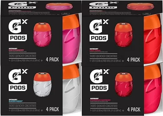 Gatorade Gx Hydration System, Non-Slip Gx Squeeze Bottles & Gx Sports Drink Concentrate Pods