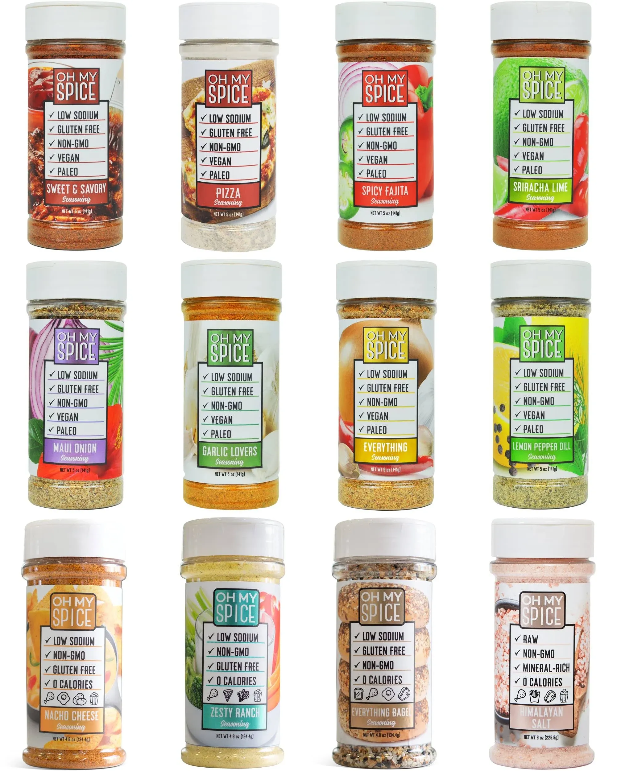 Seasoning Variety Pack | 12 Amazing Flavors | Low Sodium Keto Seasoning by Oh My ...