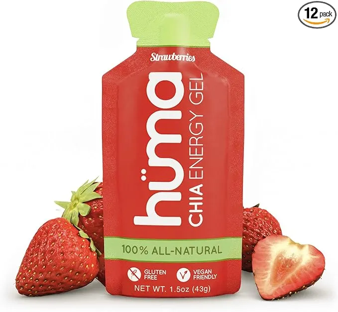 Hüma Chia Energy Gel Huma Chia Energy Gel, Strawberries, 12 Gels - Premier Sports ...