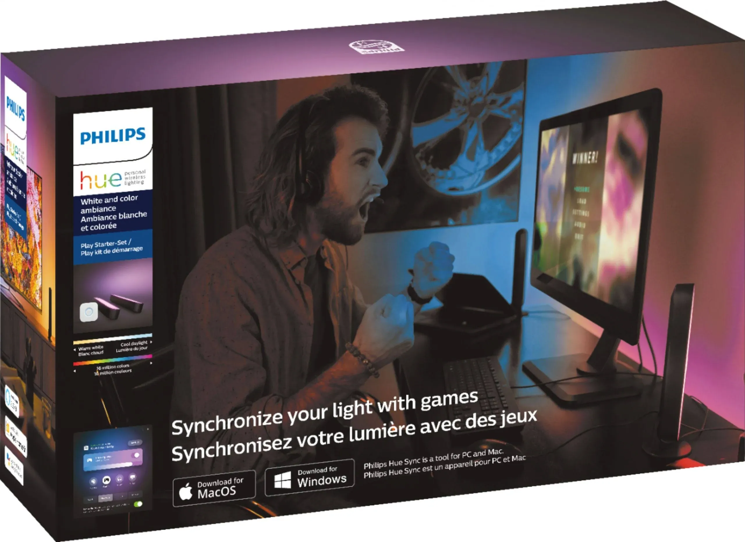 Philips - Hue Play Starter Kit - Black