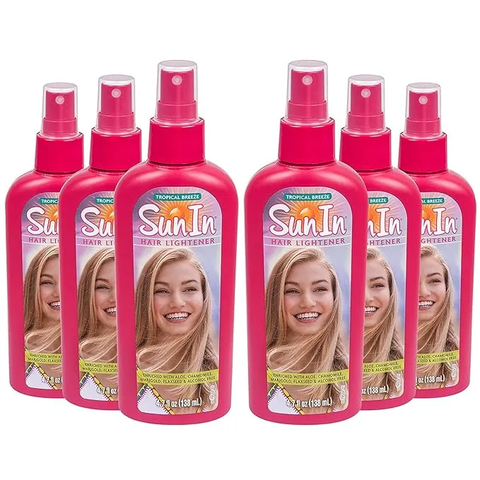 Sun In Original Spray-In Hair Lightener, Tropical Breeze , 4.7-Ounce Bottles (Pack of 6) 