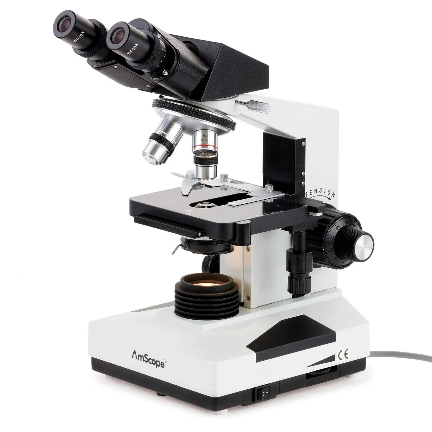 AmScope 40X-2000X Medical Lab Vet Compound Biological Microscope