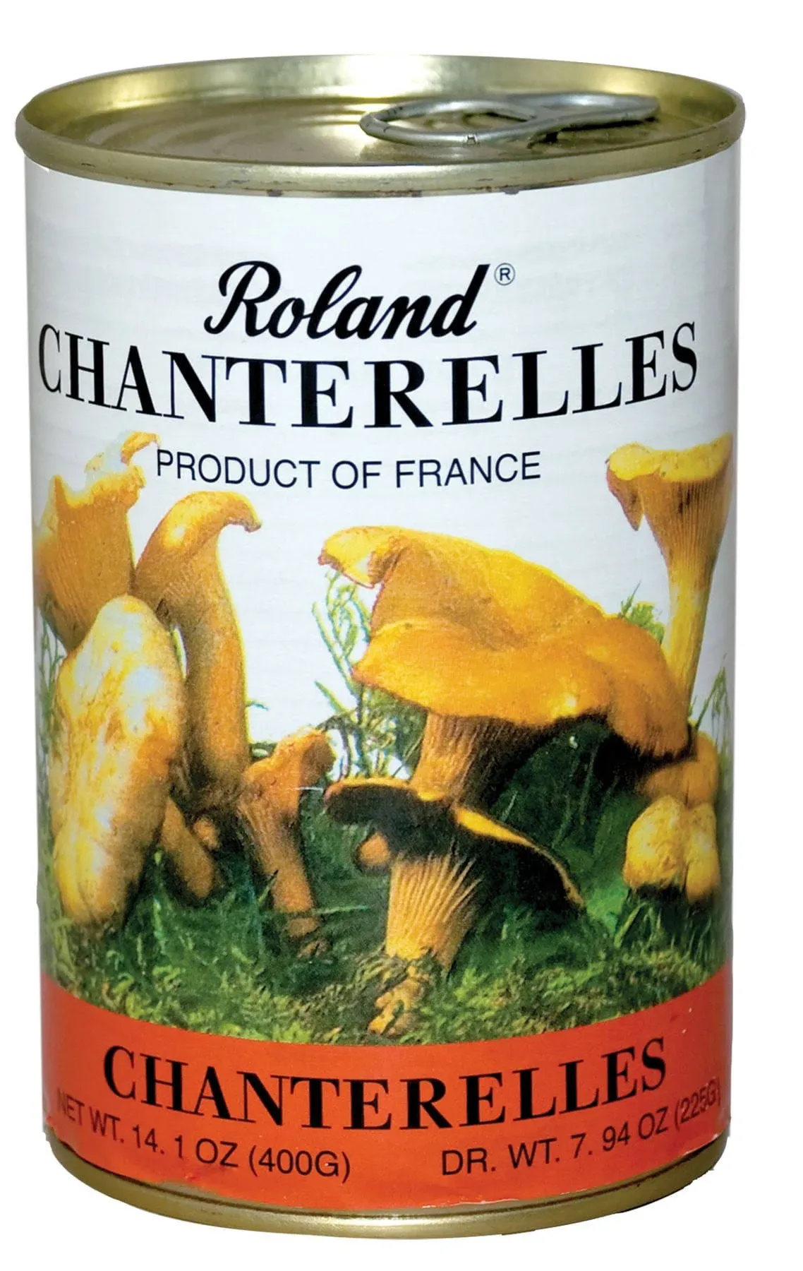 Roland Foods Canned Chanterelle Mushrooms, Specialty Canned Food, 7.9-Ounce Can