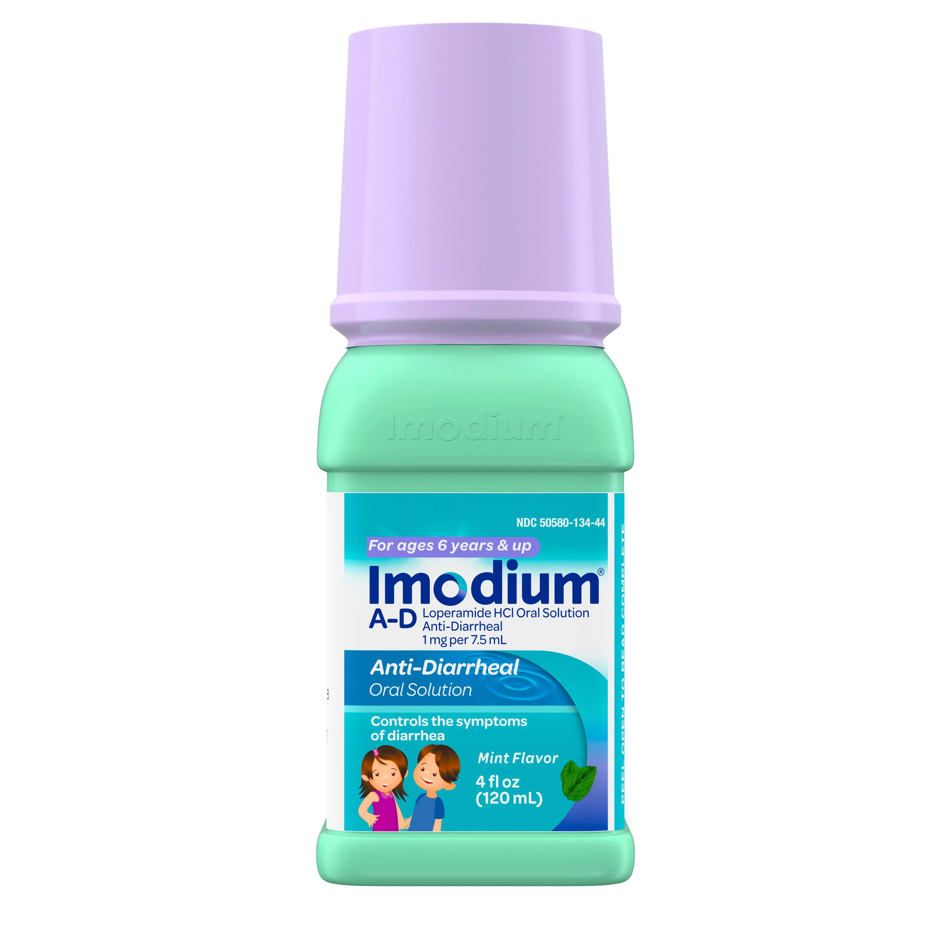 Imodium A-D Anti-Diarrheal, Mint Flavor - 4 fl oz (120 ml)