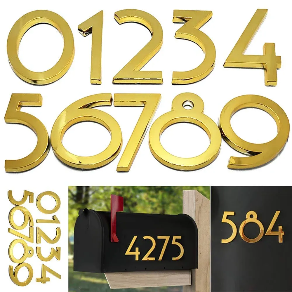 Diggoo 20 Pack Mailbox Numbers 0-9, 2.76 Inch High, Door Address Numbers Stic...