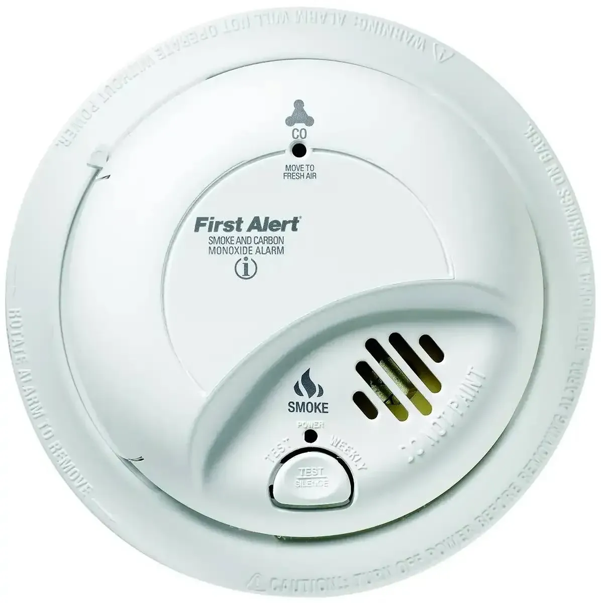 FIRST ALERT BRK SC9120FF Hardwired Smoke and Carbon Monoxide (CO) Detector with Battery Backup, 1 pack , White