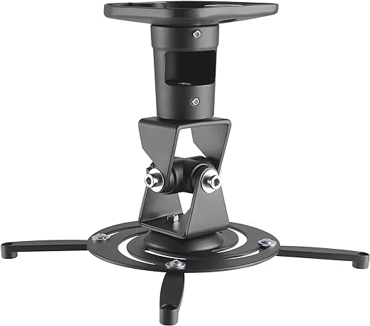 AMER Projector Mount - Ceiling Bracket LCD DLP Tilt 360° Swivel 30lbs (Black)