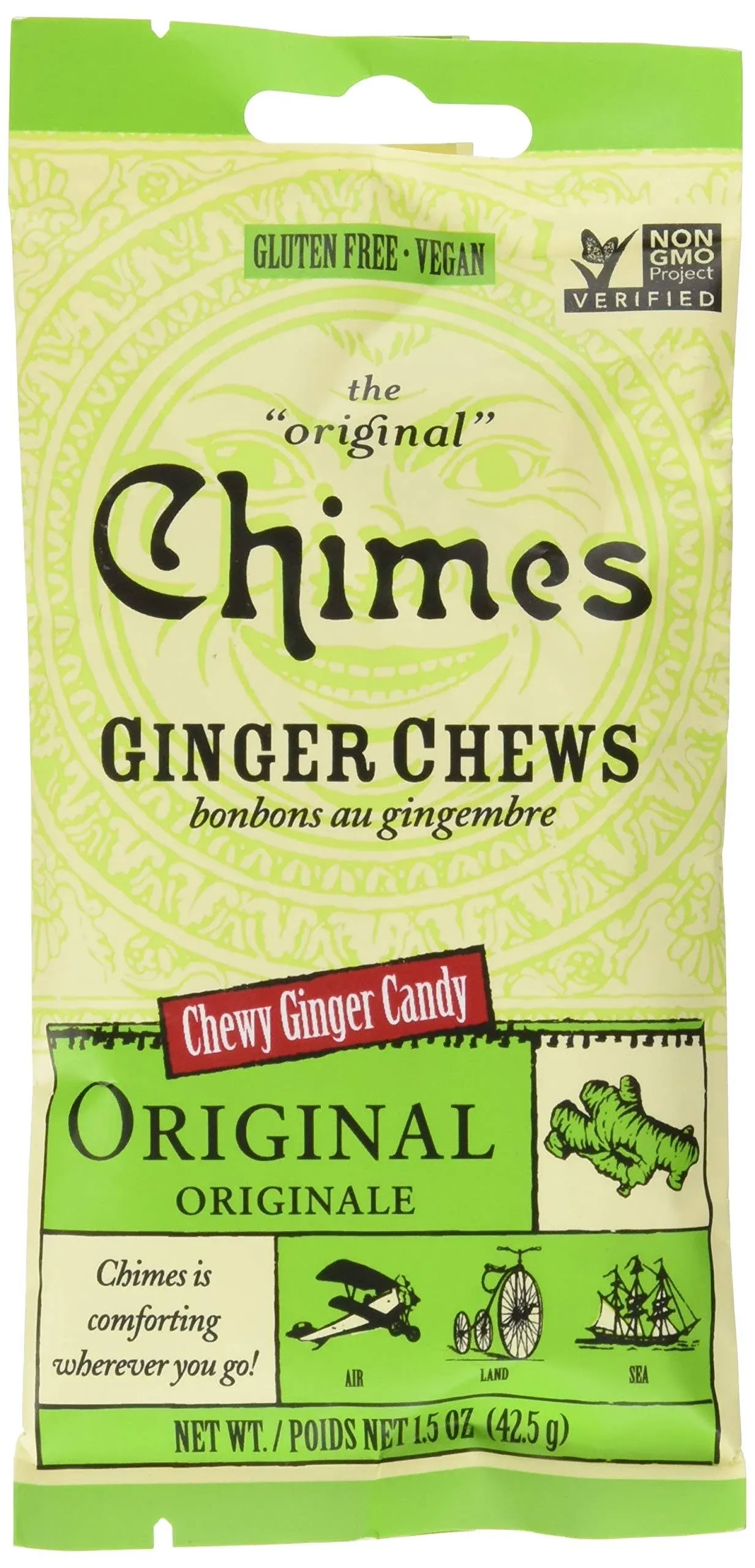 Chimes Ginger Chews - 1.5 oz bag