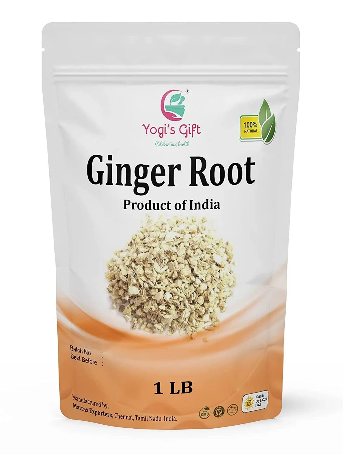 Dried Ginger Root 1 lb | Cut and Sifted Dried Ginger Pieces | Flavourful Indian ...