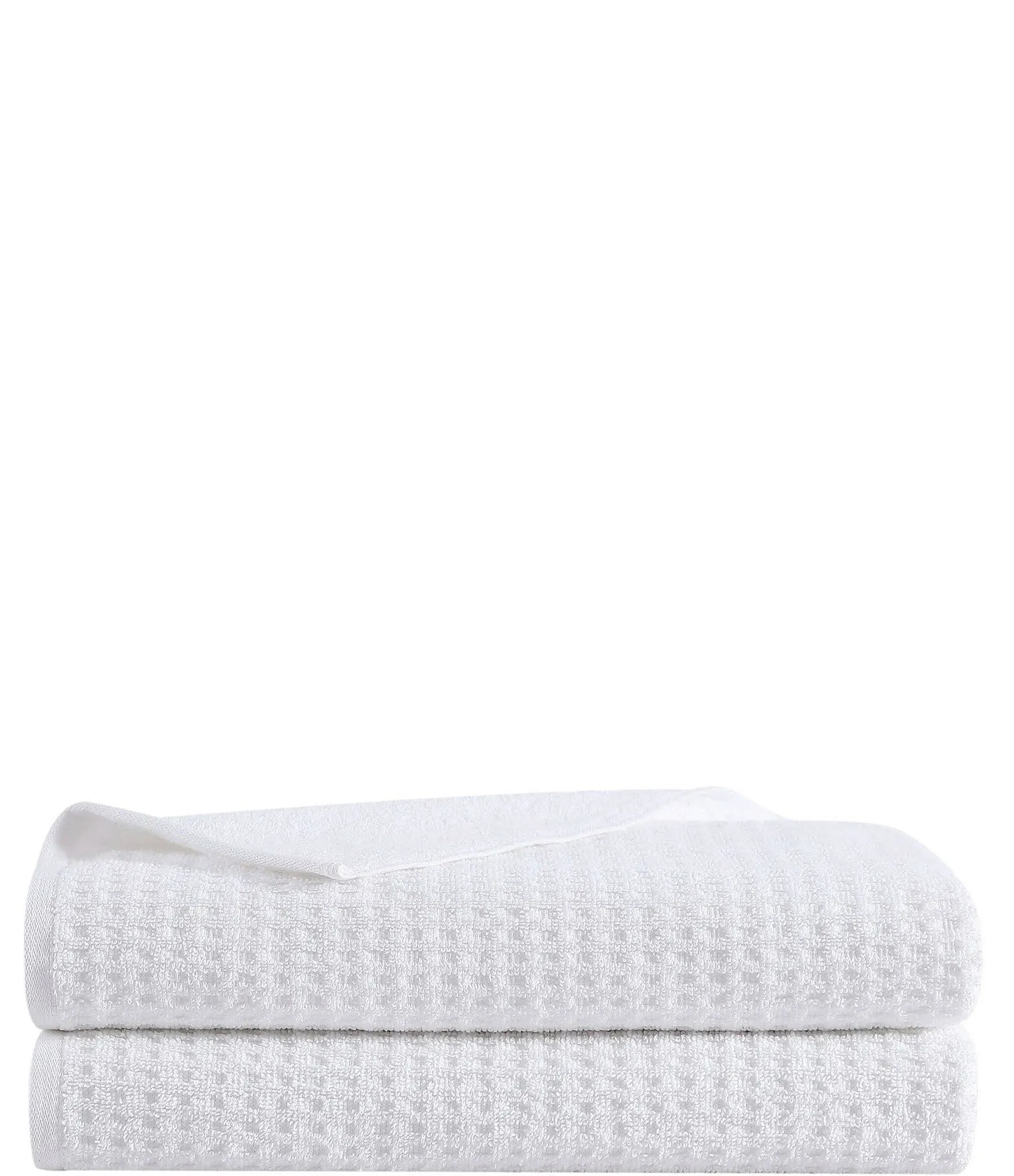 Northern Pacific 2-Piece White Cotton Bath Towel Set