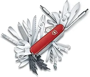 Victorinox Swiss Champ XXL 73 Function Large Pocket Knife, Red